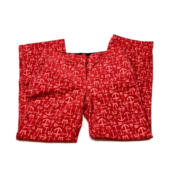 Vineyard Vines Anchor Sailing Corduroy Pants Red - Picture 4 of 8